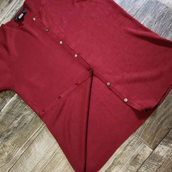 Banana Republic Button Up Ribbed Sweater Womens Medium - Picture 4 of 12